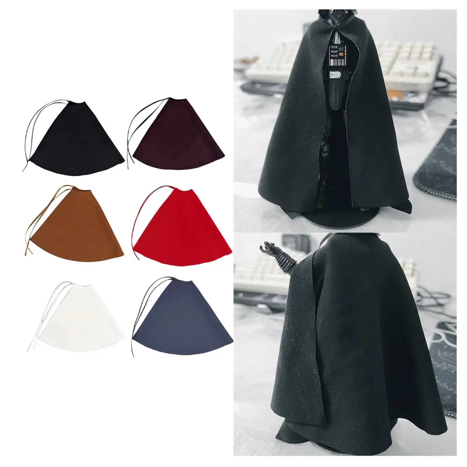 1:12 Action Figure Cape Mini Miniature เสื้อผ้าสําหรับ 6 ''ตัวเลขการกระทําชาย