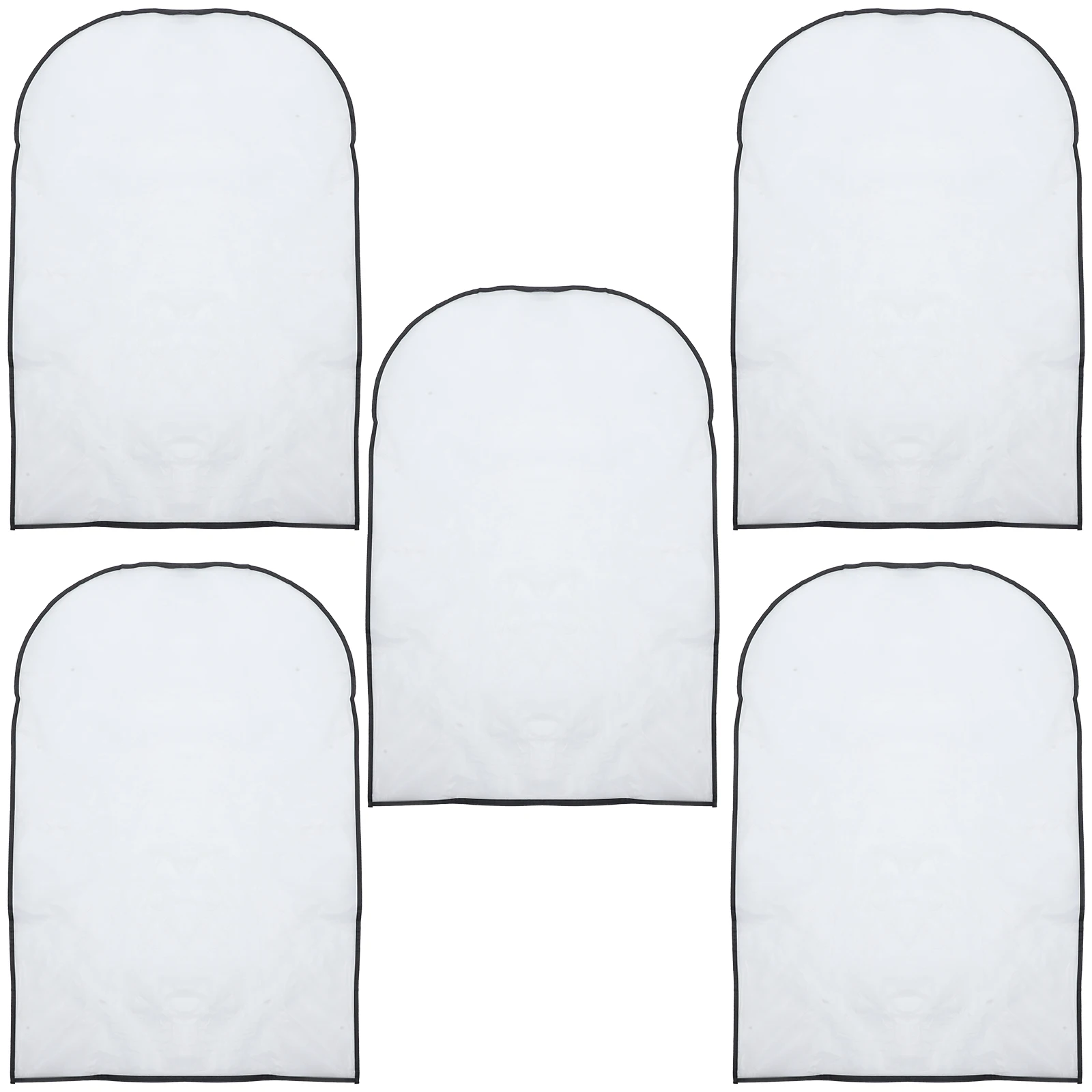 

5 Pcs Dust Bag Clothes Reusable PEVA Garment Bags for Storage Wardrobe Dustproof Cover Not Clothing Storage