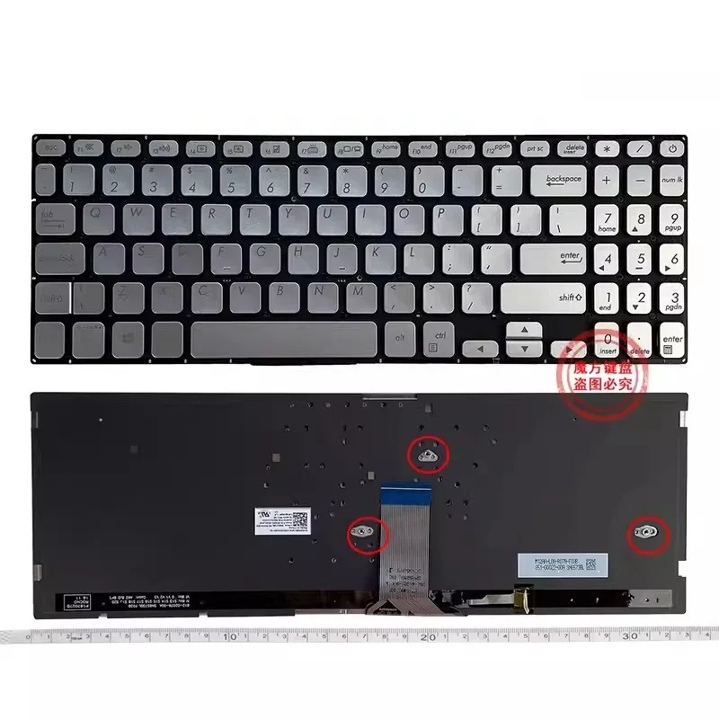 teclado retroiluminado dos eua para asus s5300f s5300fn s5300u vivobook s15 s530un s530ua y5100 y5100ub k530fa fn x530 x530m x530fn novo 01