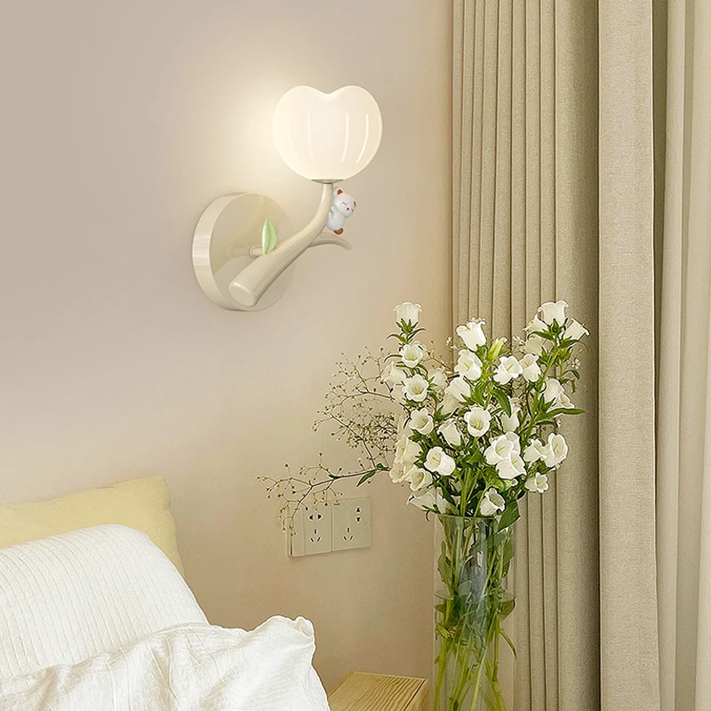 

Modern Minimalist Led Wall Lights Bedroom Headboard Eye Protection Wall Lamp Nordic Creative Living Room Balcony Hallway Lights