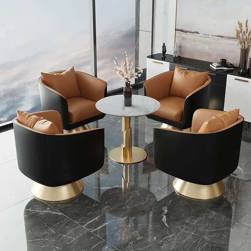 Hotel Vanity Accent Armchair Vanity Salon Makeup Lounge Leather Luxury Swivel Chairs Minimalist Chaise Lounges Outdoor Furniture