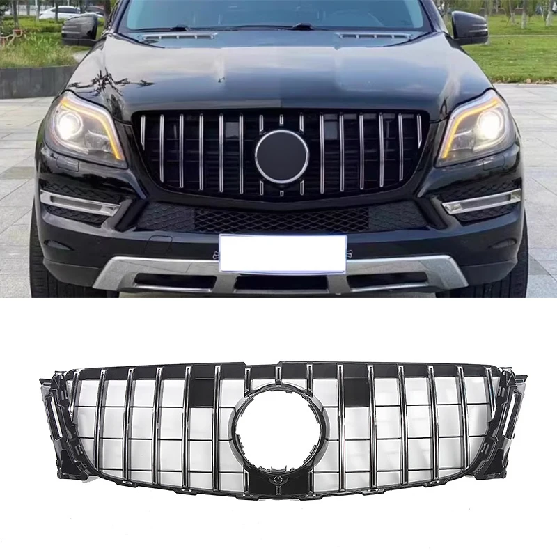 

Front Bumper Grille Grill For Mercedes-Benz GL Class X166 GL350 GL400 2013 2014 2015 Upgrade GT R Style Grills