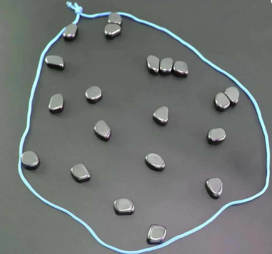 20 قطعة مجموعات حبل المغناطيس مصقول غير النظامية الأسود Lodestone وظيفية كتلة مغناطيسية تخفيف الإجهاد مغناطيس الثلاجة 2026 جديد