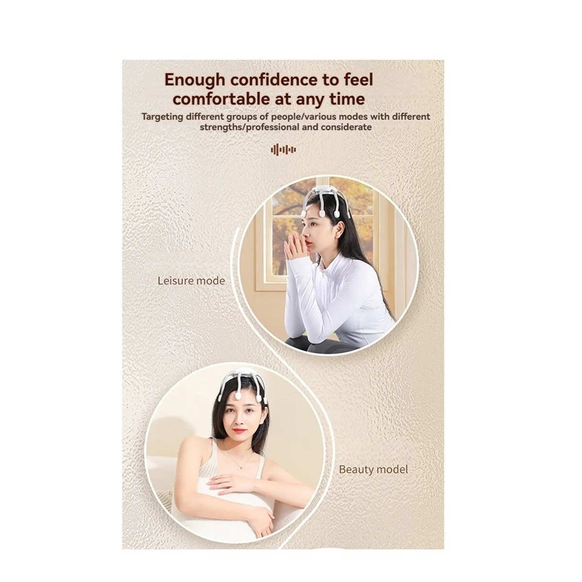 

FZFZ Scalp Massagers 3 Modes 8 Vibrating Contacts Portable Cordless 360 Degree Electric Vibrating Scalp Massagers B
