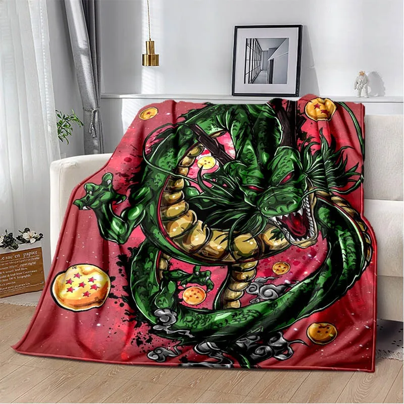 3D D-Dragon-B-Ball cartoon printed blankets Flange warm blanket Soft and comfortable blanket bed linings birthday gift