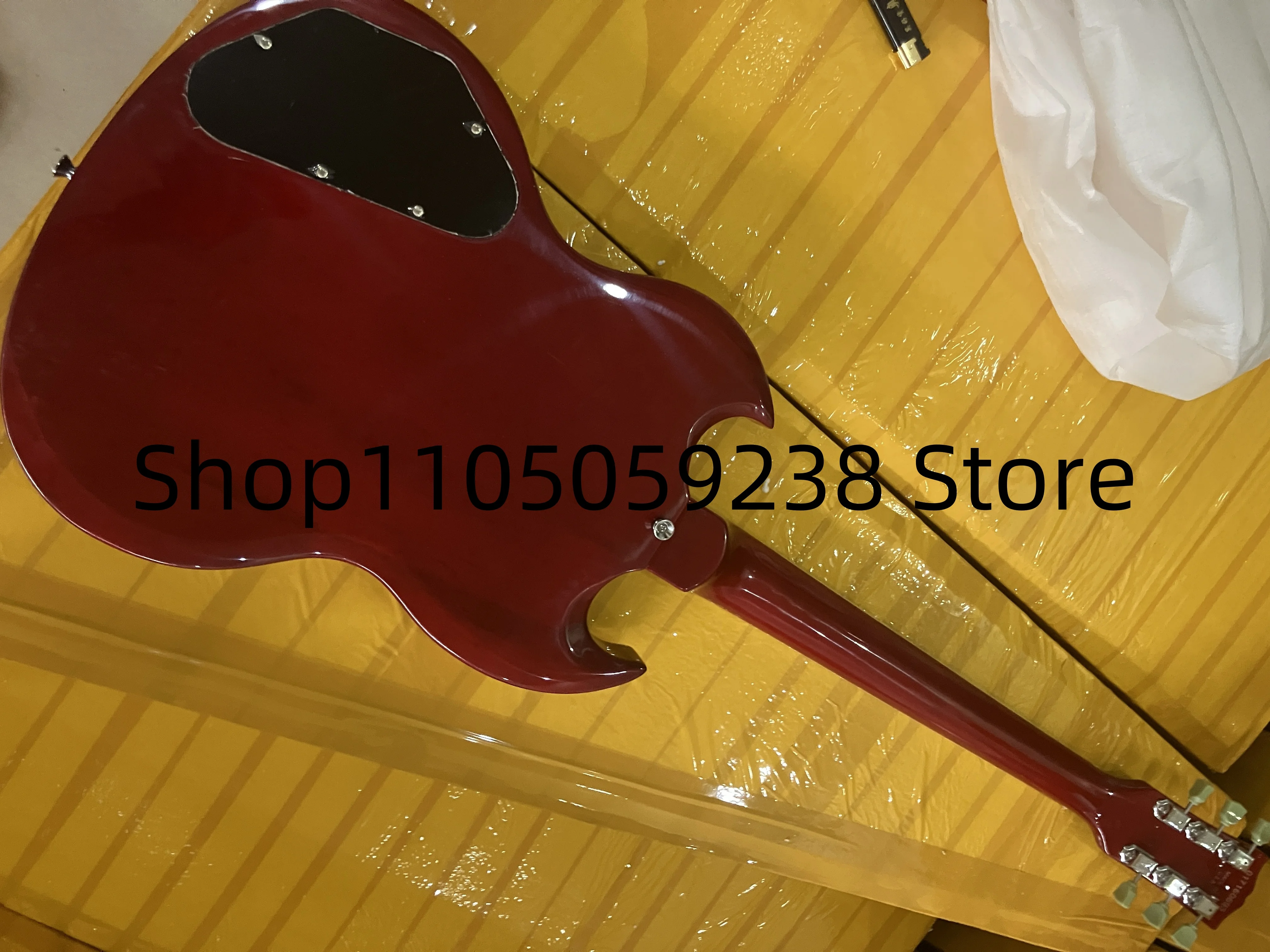 توصيل 25-35 يومًا) توصيل سريع (25-35 يومًا يتم تسليمها) متوفر في المخزون جيتار كهربائي SG مع تطعيمات تيار متردد HH Pickup 207