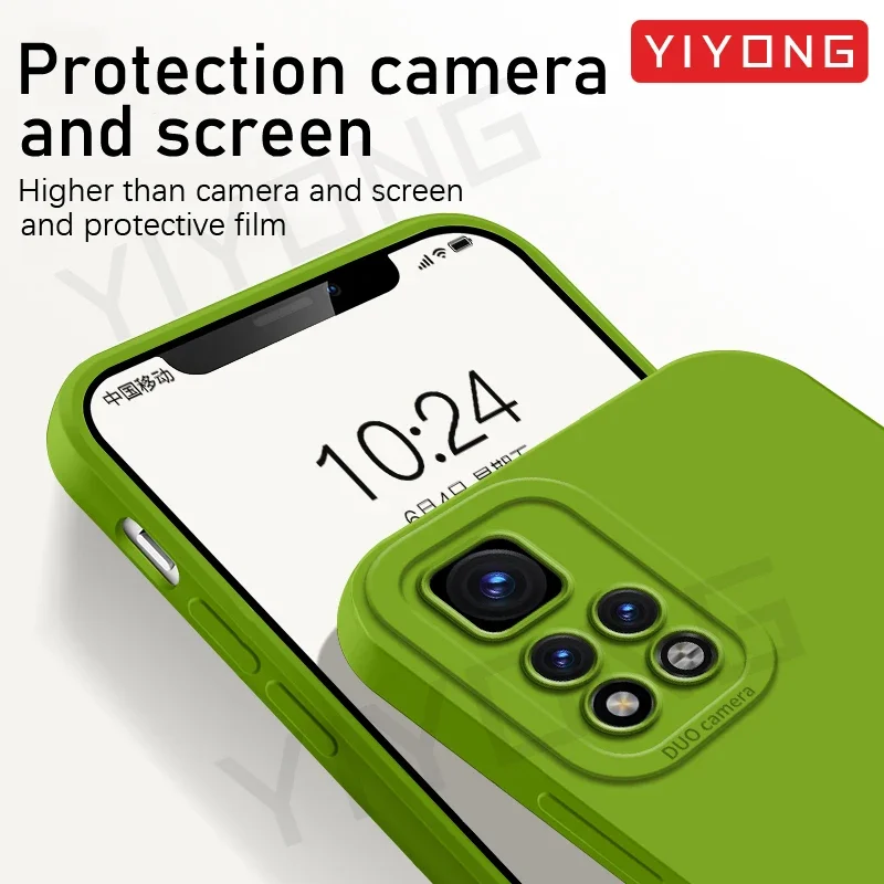 For Redmi Note11 Pro+ Case YIYONG Silky Soft Liquid Silicone Cover For Xiaomi Redmi Note 11 12 Pro Plus Xiomi Note12 5G Cases