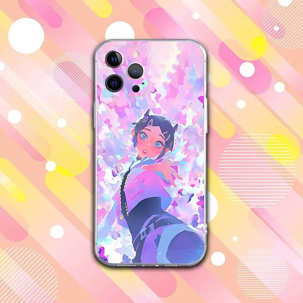 เคสโทรศัพท์ C-Clove Game Valorant สำหรับ iPhone 17,16,15,14,13,12,11 Pro,Max,Plus,X,XS,XR,SE4,E Mini แบบใส นิ่ม