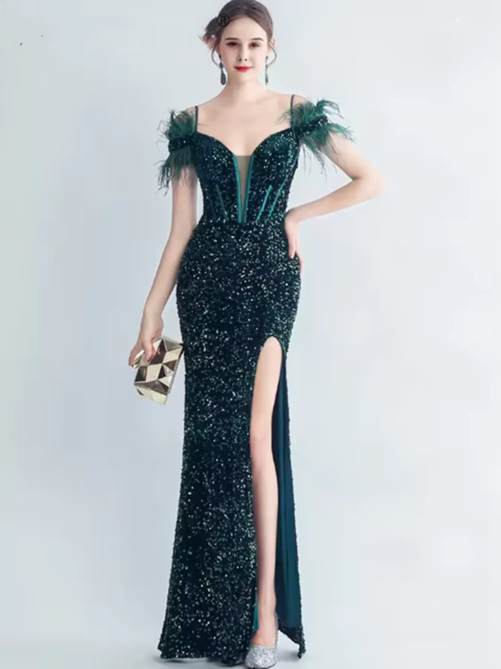 Sexy Luxus-Hochzeitsfeier, lange Kleider für Frauen, elegante Abschlussball-Abendkleider, rückenfrei, schwarzes Maxi-Pailletten-Sommerkleid, Vestidos