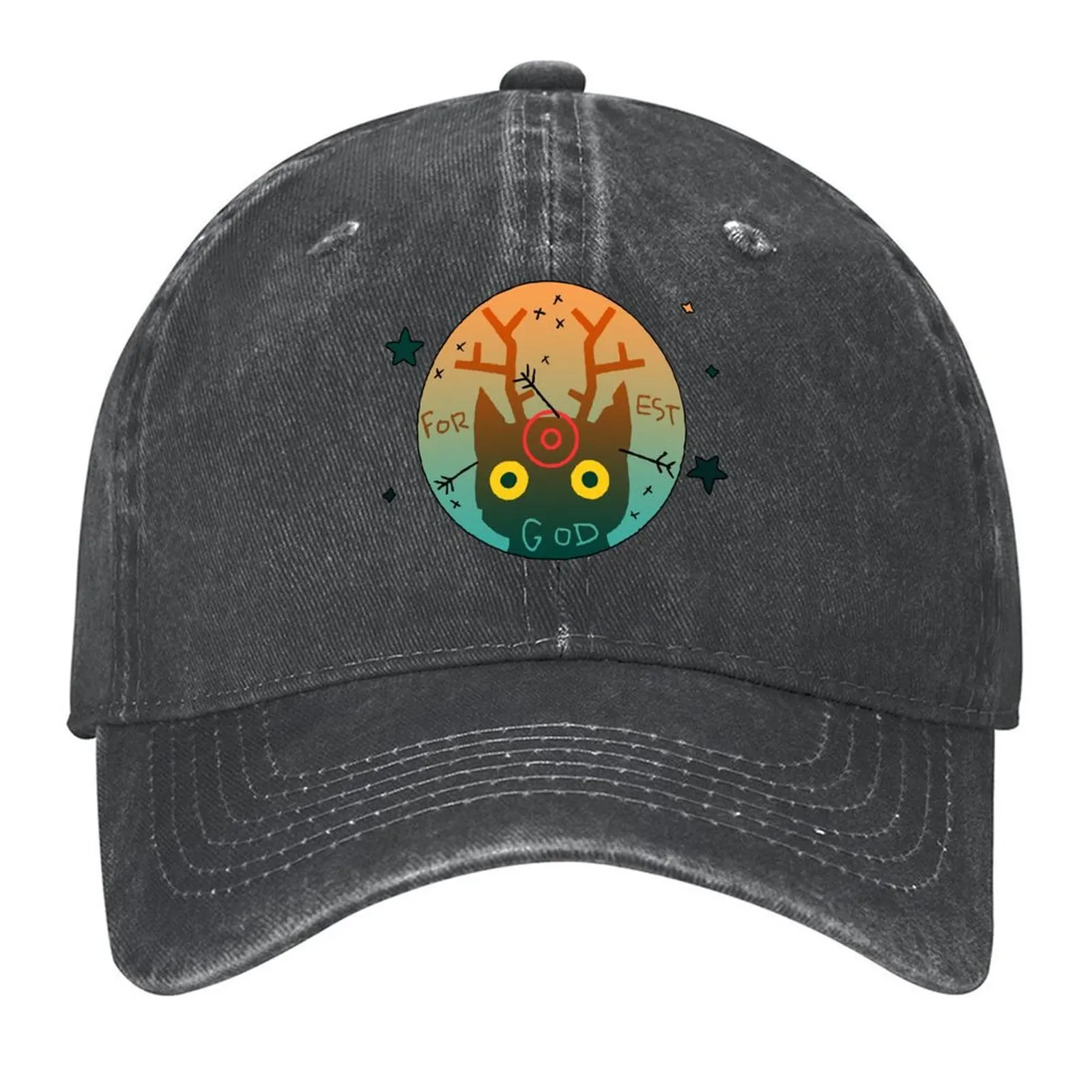 

Бейсбольная кепка Night In The Woods Forest God, кепки на заказ, кепка для гольфа для косплея, летняя шляпа для мальчиков и женщин