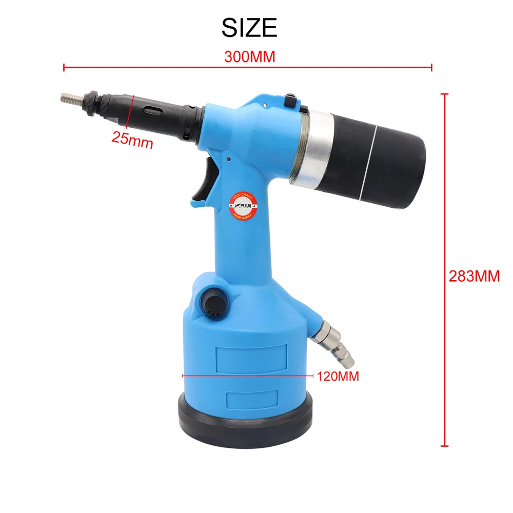 HIFESON Pneumatic Air Rivet Nut Gun Automatic Blind Riveter Gun Industrial Hydraulic Professional Decoration Engineering Tools