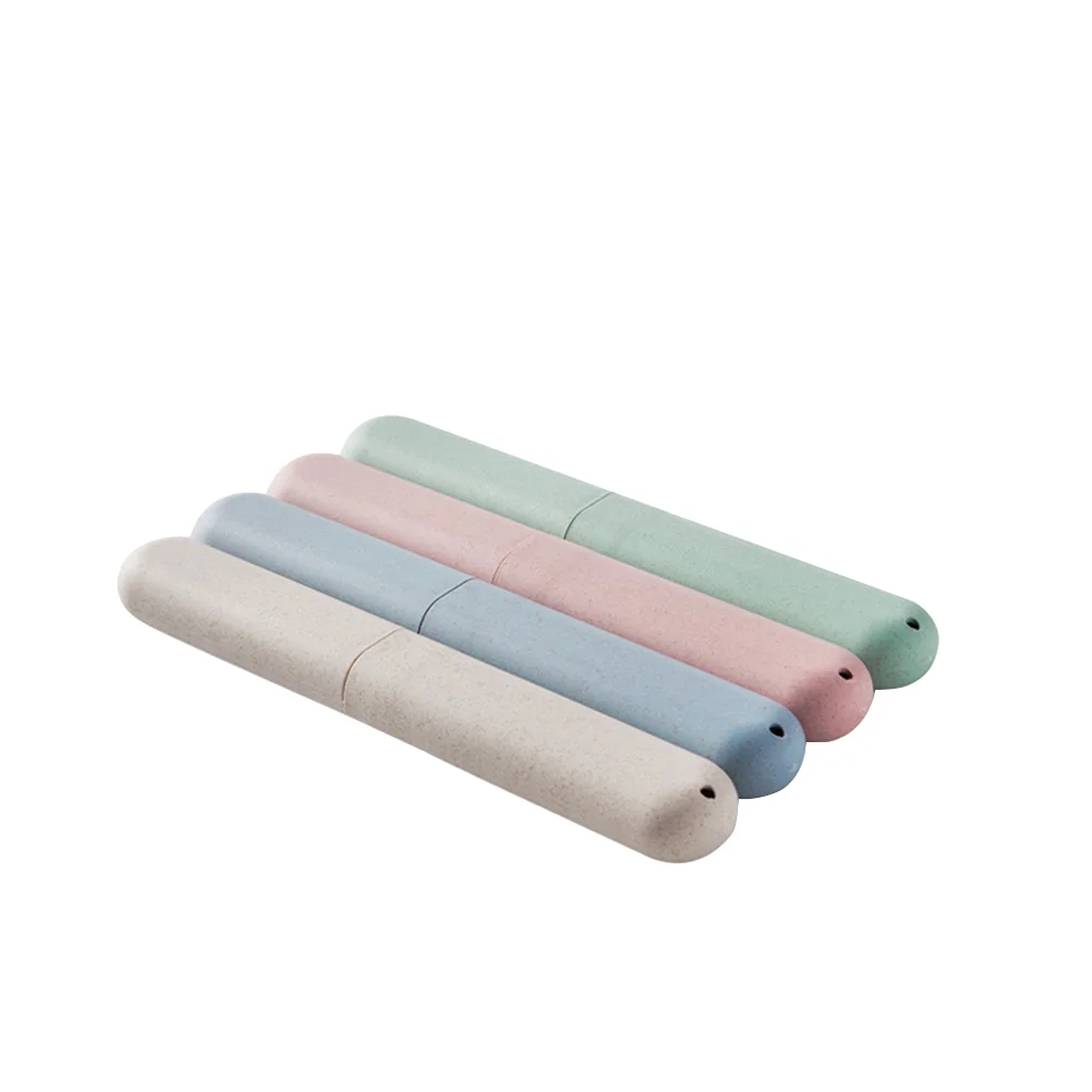 

4 Pcs Empty Case Travel Power Toothbrushes Suitcases Storage Box Health Tooth Brushes Protector Toothbrush Tube Cover Case