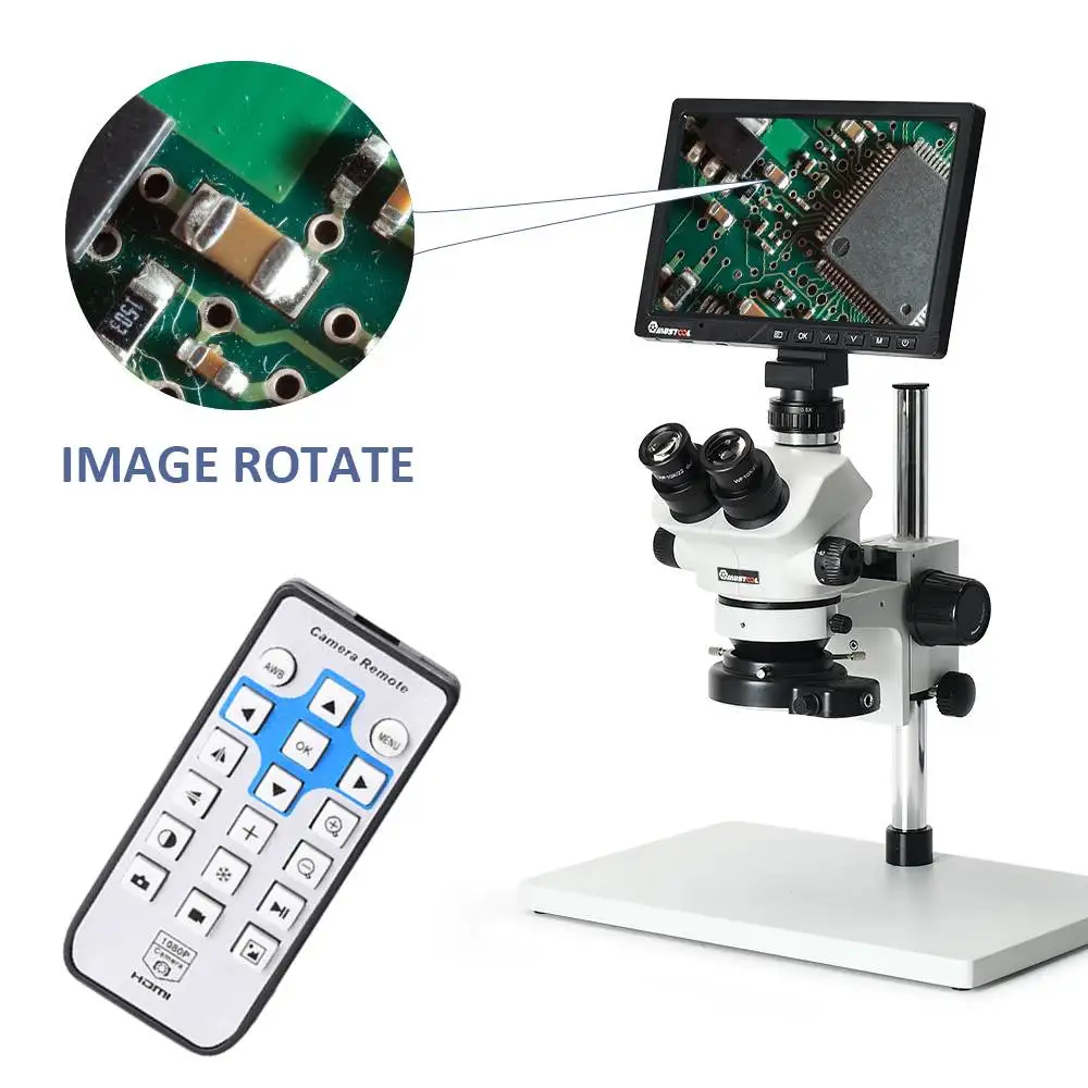 MUSTOOL L7-50 50X Trinocular Biological Compound Microscope 10 Digital Microscope CMOS Sensor HDMI USB For School Education