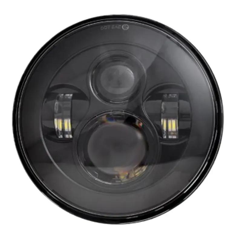 

Classy-Background 7-Inch LED Headlights Round Headlights Automotive Supplies For Shepherd Black