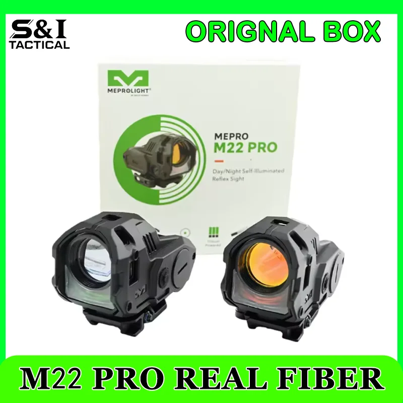 

MEPROLIGHT M22 PRO Дневной/ночной рефлекторный прицел с красной точкой и световым модулем, треугольная красная/зеленая сетка MOA для винтовки