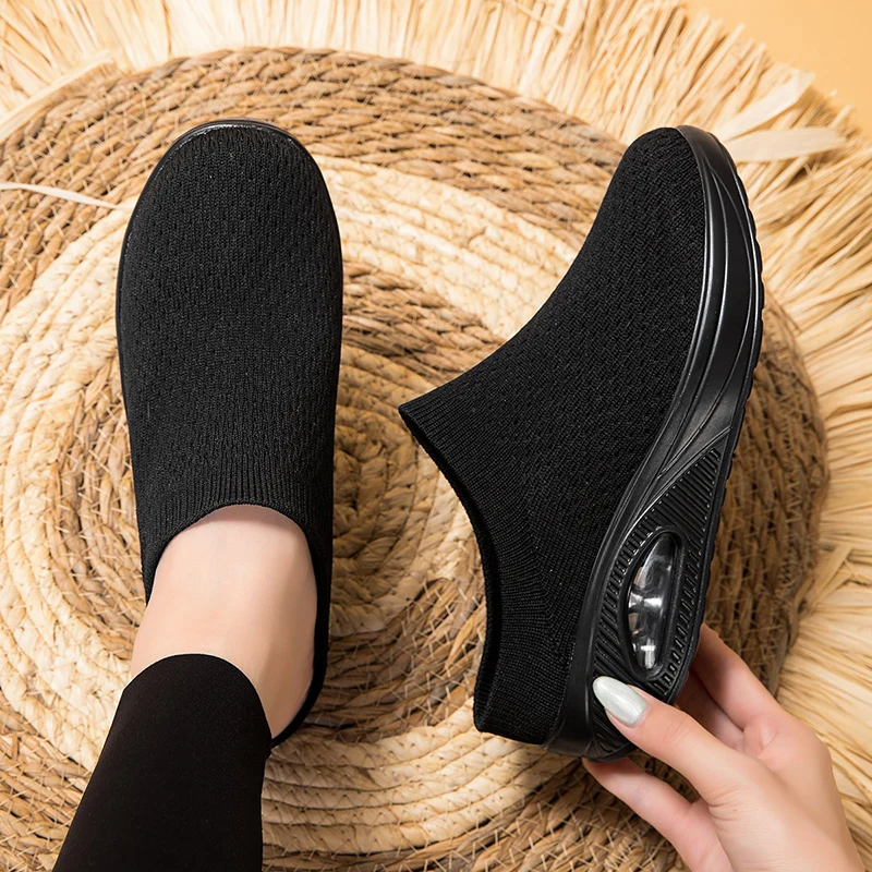 2024 Tennis Shoes Women Designer Wedge Sneakers Breathable Slip-on Ladies Light Sport Shoes Fashion Female Walking Footwear