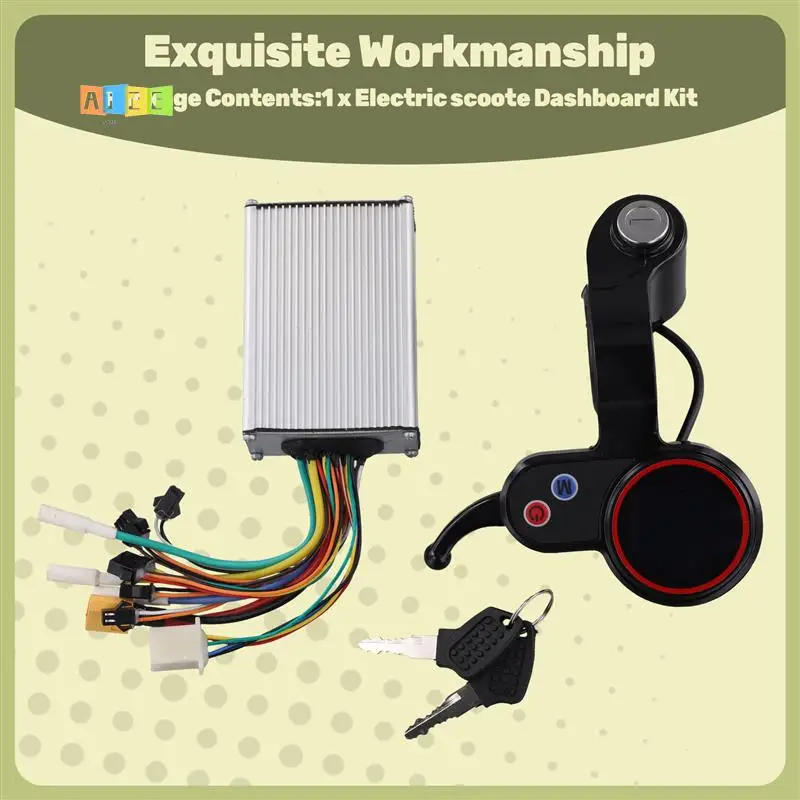 

A12E-Electric Scooter Parts LCD Display For Hitway H5 Electric Scooter Display With Locking Instrument Dashboard Accessories