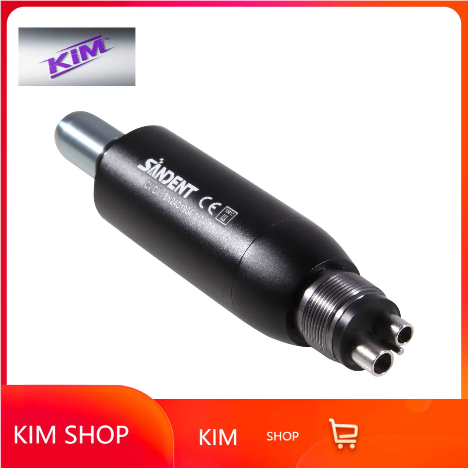 shop kimKimso360 D Swivel Operation  Hygiene Prophy Handpiece Air Motor 4/2 Holes 4:1 Reduction Nose Cone for Polish/Grinding De