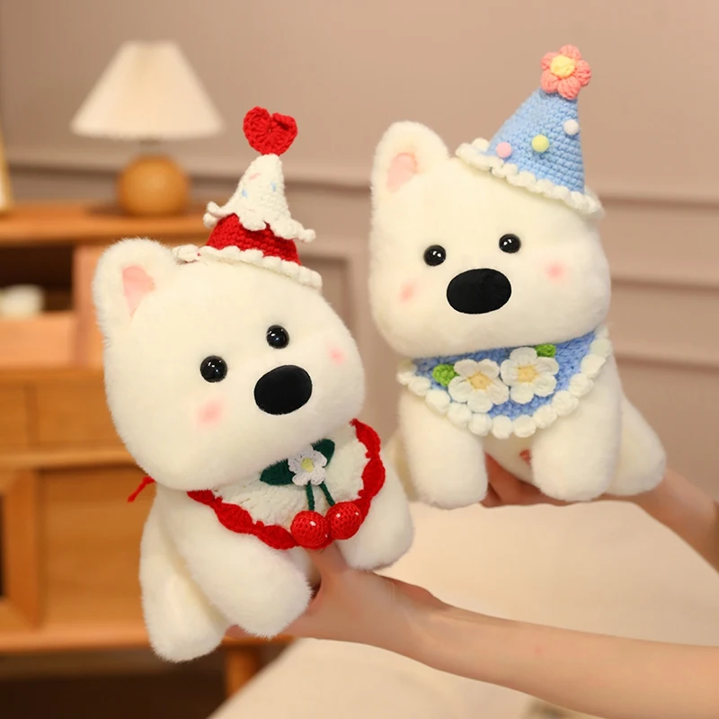 

25 см Вест Хайленд плюшевая игрушка милые собаки подушка мягкий щенок кукла кавайный декор комнаты детские подарки на день рождения и Рождество ﻿