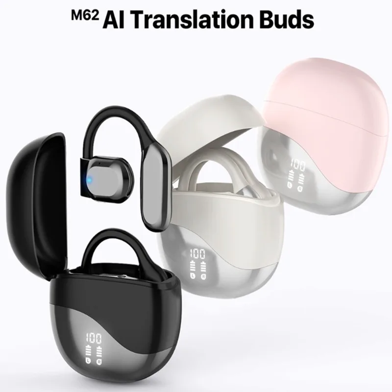 

Перевод в реальном времени M62, одночасная интерпретация, перевод AI, Bluetooth-гарнитура, интеллектуальная открытая гарнитура OWS