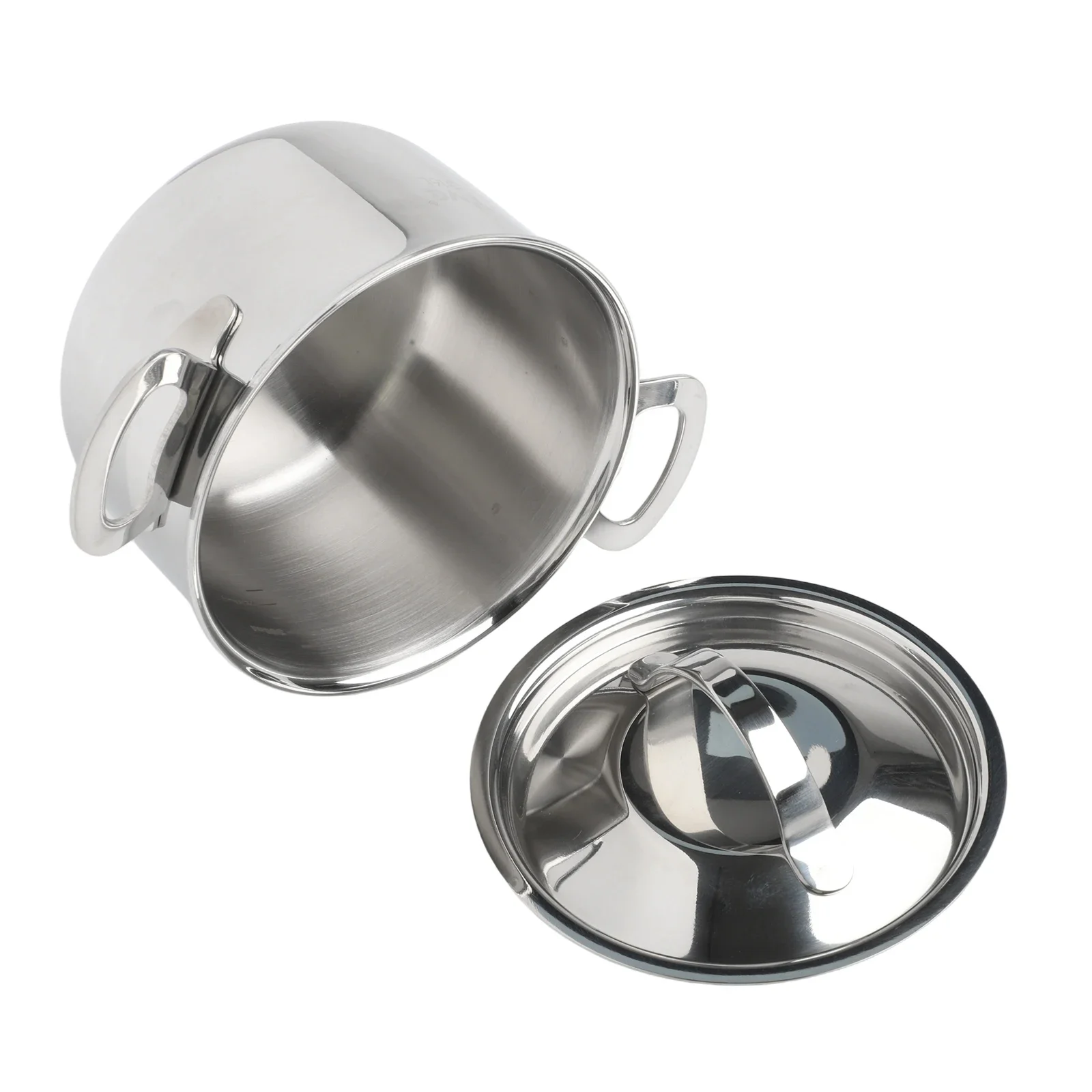 Stainless Steel Cooking Pot for Induction and Gas with Tempered Glass Lid for Easy Food Monitoring During Cooking