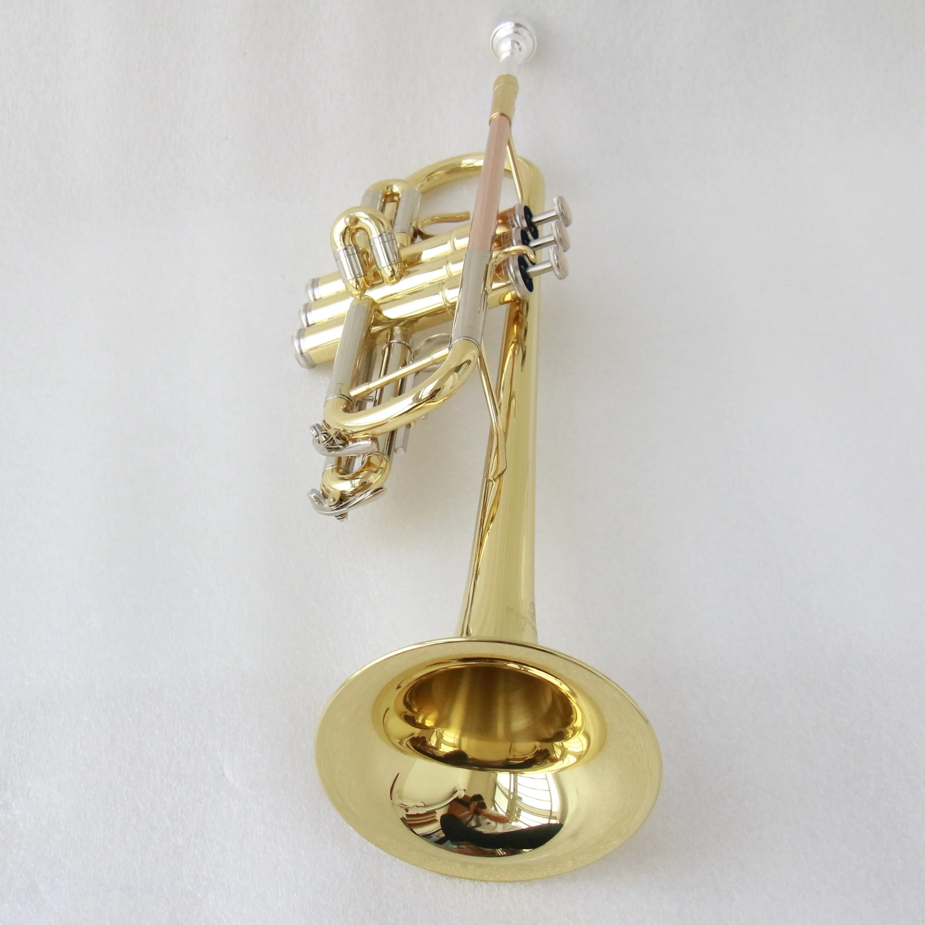 C Trumpet Instrument FTR-500 Music Brass Trumpet Gold Lacquer Yellow Brass Body Cheap Trumpet