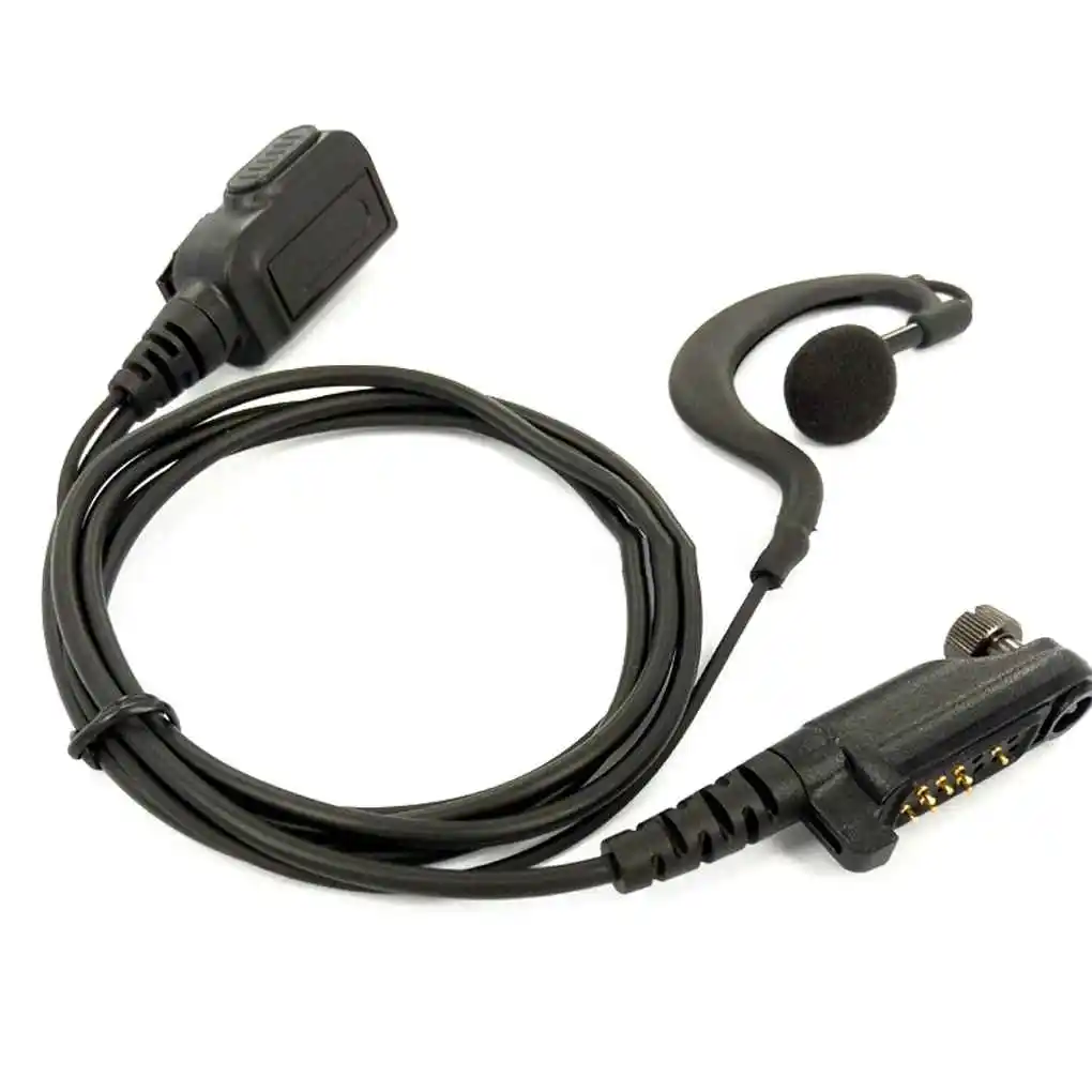 Walkie Talkie Earphone PU Cable Headset Traveling Two-way Radio Earpiece