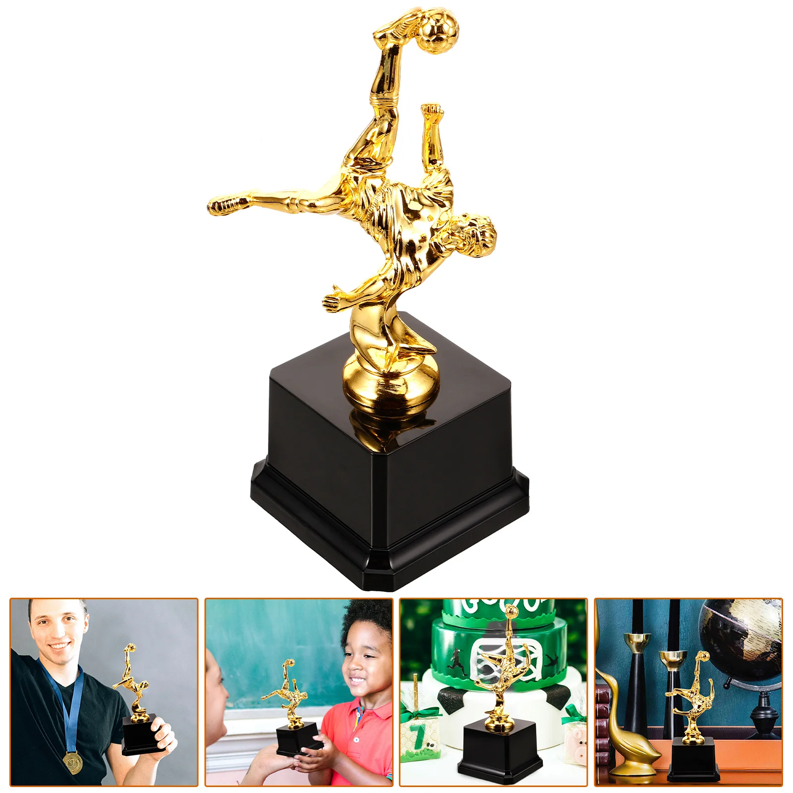 Trophy Football Desktop Award Delicate Soccer Trophy Athlete Trophy Gift Table Trophy Decor Soccer Athlete Trophy Cup Craft