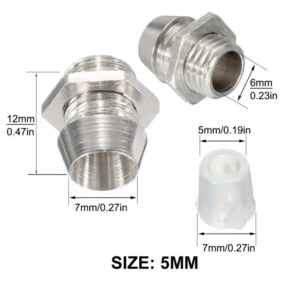 10 PCS/50 PCS 3mm 5mm LED Bracket SOCKET CLAMP BEZEL LED โคมไฟผู้ถือโลหะชุบนิกเกิลจอแสดงผลร้องไห้สะอึกสะอื้นถ้วย SHELL