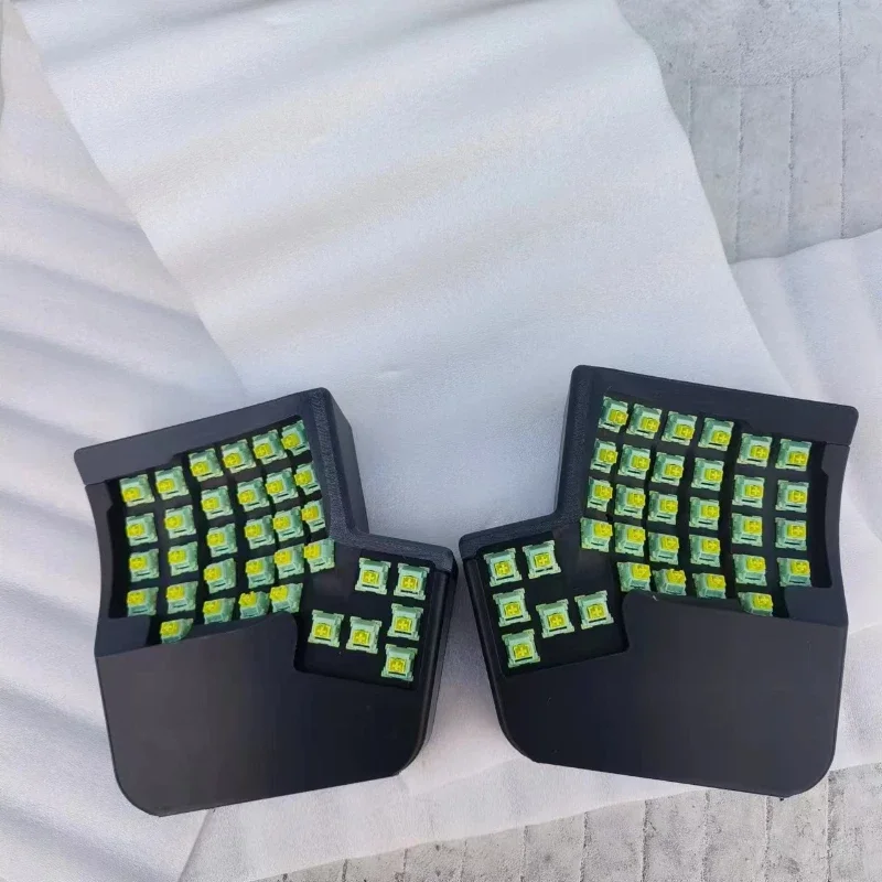 Kinesis-Kit de teclado Split sem fio, Qmk Setting, Hot-swap Vial Key, Change10-Layer Layout Layout, Design de Shell Impresso 3D, 2.4g