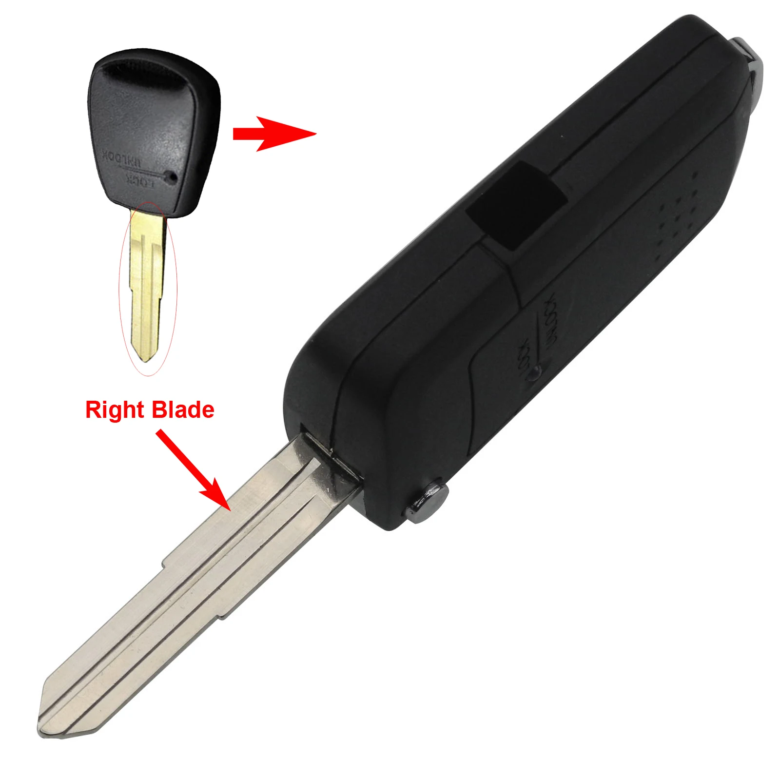 

jingyuqin Modified 1 Button Remote Folding Flid Car Key Case Cover Shell For Hyundai Getz Accent for Kia Rio Picanto Carens
