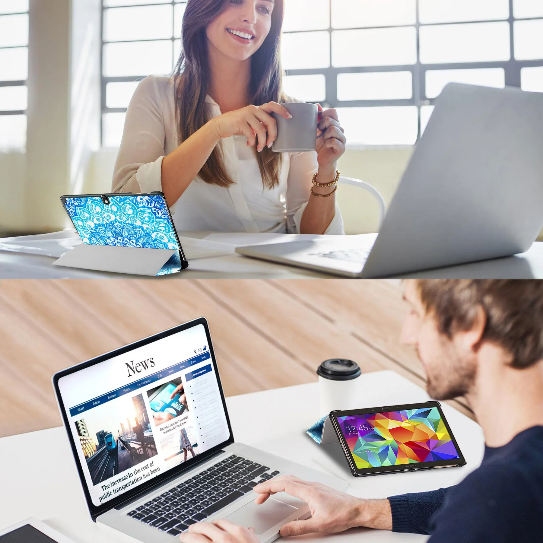 حافظة متوافقة مع هاتف Samsung Galaxy Note 10.1 بوصة SM-P600 P601 P605 اللوحي وسامسونج جالاكسي تاب برو 10.1 SM-T520/T52 #6