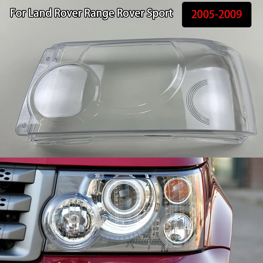 

For Land Rover Range Rover Sport 2005-2009 Transparent Lampshade Headlamp Cover Lamp Shade Headlight Shell Lens Plexiglass