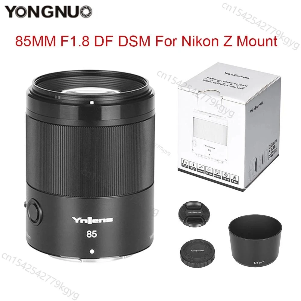 

Yongnuo 85mm F1.8 Z DF DSM Auto Focus Fixed Focus Camera Lens for Nikon Lens Camera Z Mount Z50 Z6 Z6II Z7 II Mark II Lens