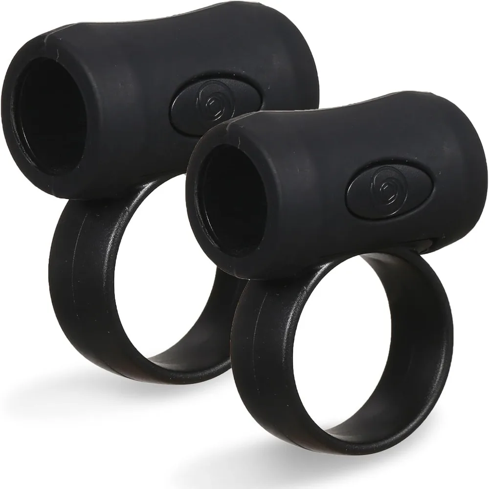 2PCS 5# Size Drumstick Control Clip Finger Ring Design Black Drumstick Finger Ring Silicone Anti Slip Drumstick Grip