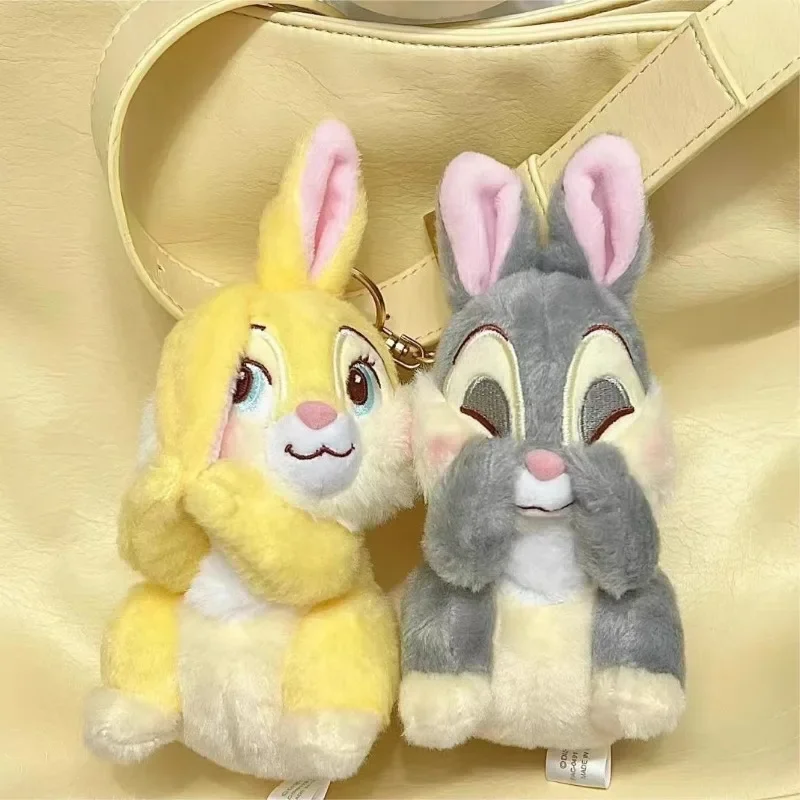 น่ารัก Thumper/Bunny ตุ๊กตาตุ๊กตาจี้พวงกุญแจกระเป๋าเป้สะพายหลังตกแต่งตุ๊กตาการ์ตูนอุปกรณ์ต่อพ่วงวันหยุดของขวัญสําหรับคนรักและเพื่อน