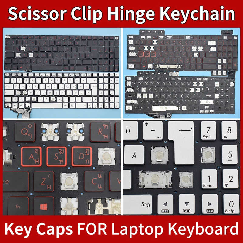 

Replacement Keycaps Scissor Clip Hinge For Asus N751 G771 N751JX G771JW n551 n542j gl552 n501j Keyboard Keychain