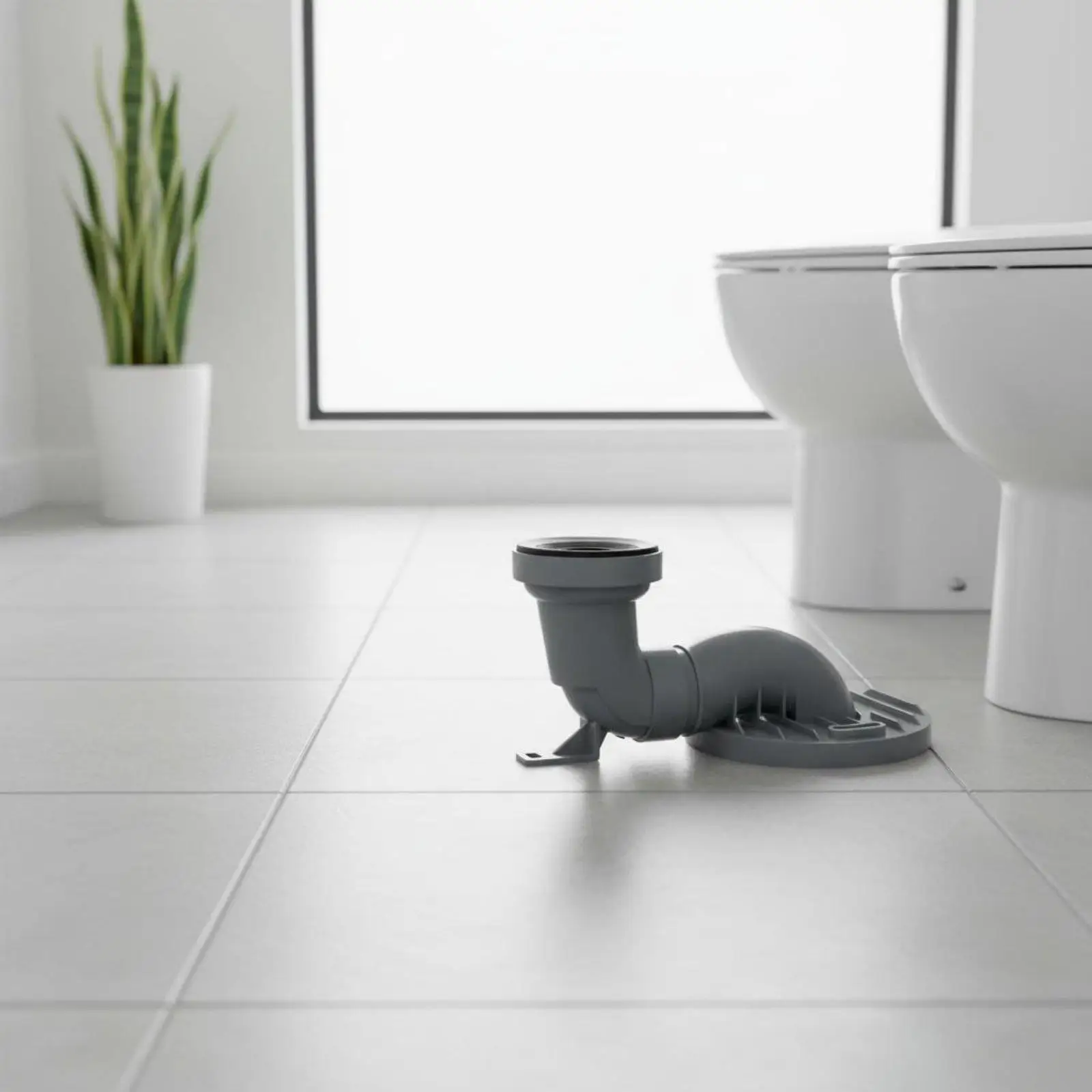 Toilet Offset Drain Connector Leak-resistant Installation Accessory for Complete Toilet Kit Washroom Plumbing view 3