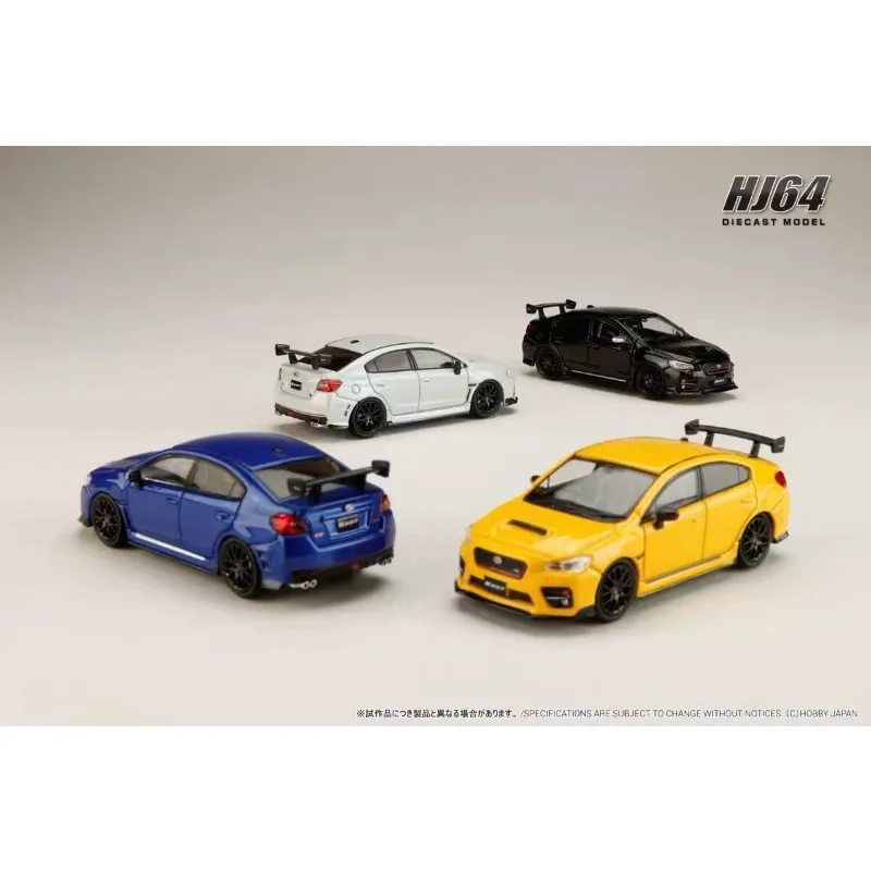 [In Stock] HJ64 1/64 Diecast Subaru WRX STI Widebody Sedan Model, Multi‑Color Static Alloy Collectible Vehicle