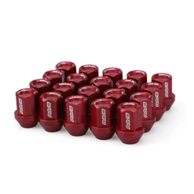 

HEX 19mm 20pcs Aluminum M12x1.5 Wheel Lug Nuts 32mm Length Racing Lug Nut Racing Forged Style Car Modification Red Blcak Grey