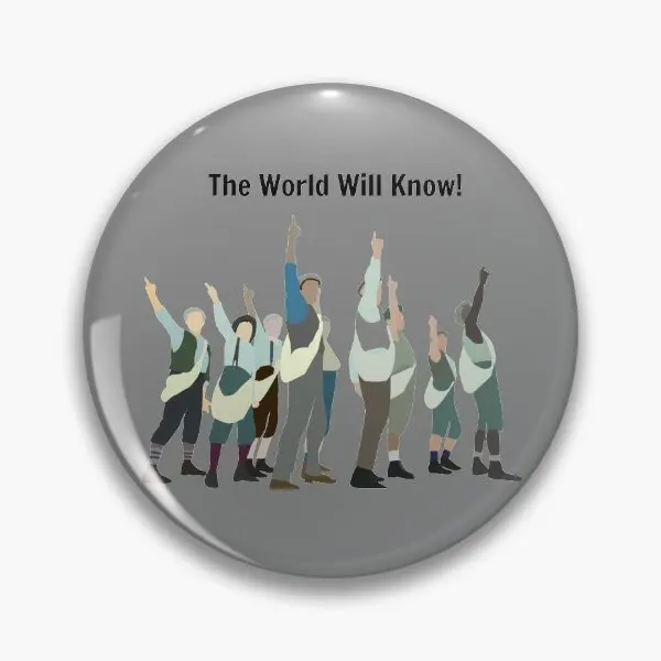 Newsies The World Will Know  Soft Button Pin Clothes Jewelry Cute Badge Fashion Lapel Pin Creative Brooch Metal Gift Hat Cartoon