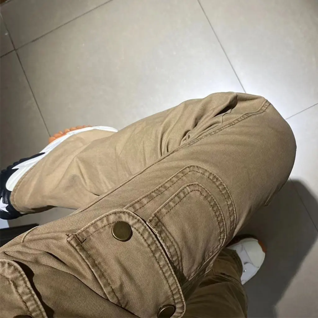 Damskie dżinsy wyszczuplające z wysokim stanem, rozszerzane, w stylu amerykańskim, sprane, modne, w stylu high street, idealne na jesień i zimę.