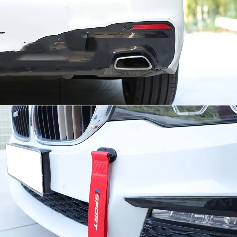 2/1-teiliges Set Sportlicher Auto-Stoßstangen-Dekorationsstreifen, Universelle Personalisierte Dekorative Bänder für Rennautos, Geeignet für die Meisten Automodelle, Auto-Außenaccessoires, Auto-Dekorstreifen, Auto-Stoß – Detail 3