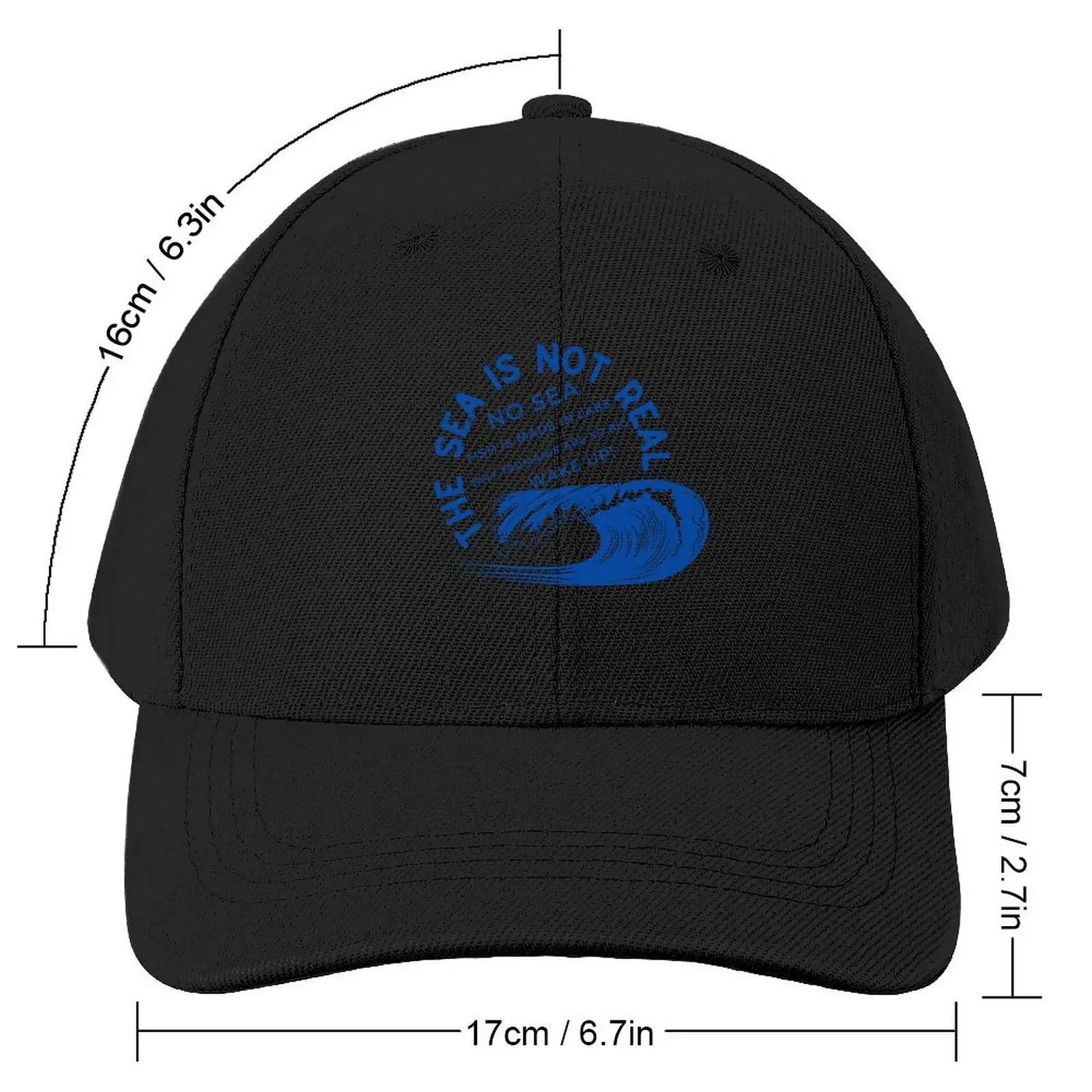 The Sea is not Real No Sea Baseball Cap Hood Visor birthday Rugby Hats Man Women's