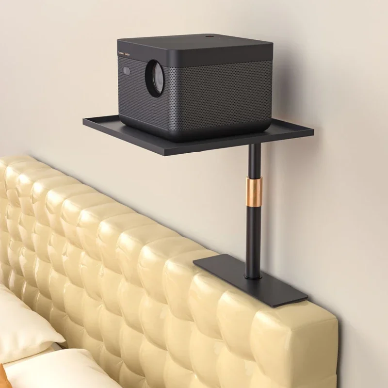 Multifunctional 360째 Rotating Projector Stand Adjustable Thick Metal Base Support Bracket for Bedside Desktop or Sofa Use