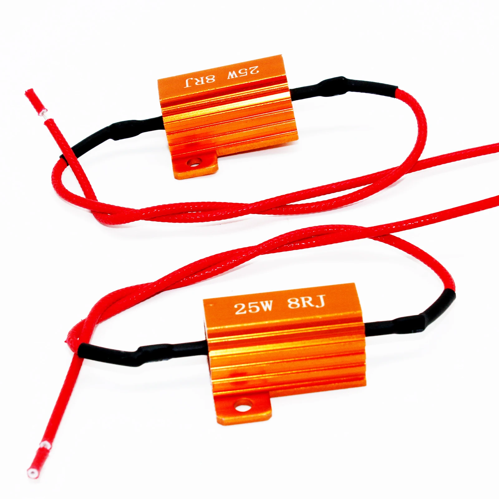 

2PC 4PC 6PC 25W 8 ohm Load Resistor Fix LED Bulb Fast Hyper Flash Turn Signal Blink LED Error Wiring Resistance Car Accessories