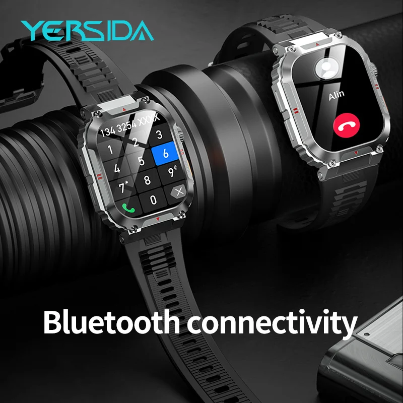 YERSIDA Smartwatch C58 Professional Waterproof Screen Multiple Sports Modes Fitness Training Real-Time Health Monitoring Watch