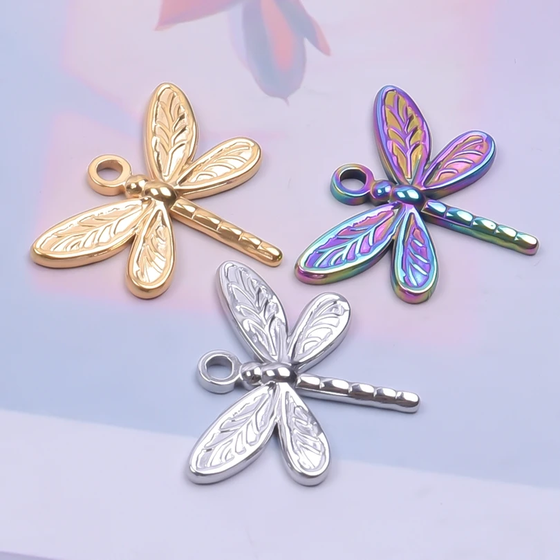 5Pcs Vintage Lovely Dragonfly Charms Pendants For Jewelry Making DIY Cute Mini Animal Insect Charms Handmade Jewelry Accessories