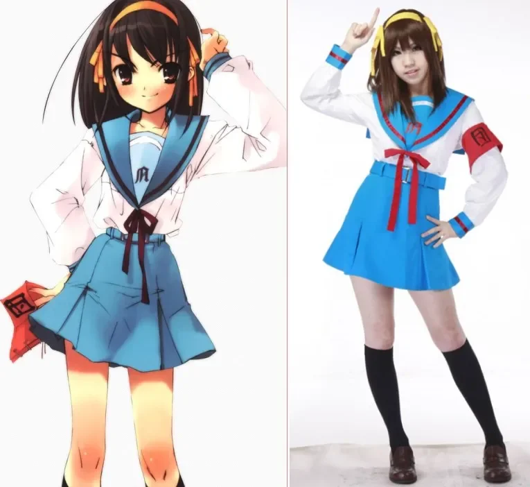 

Suzumiya Haruhi No Yuuutsu anime cosplay Suzumiya Haruhi winter school uniform cosplay halloween costumes