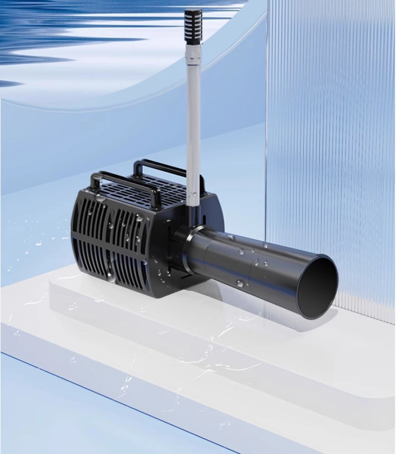 Fish pond aerator outdoor fish farming and wave making koi pond high-power aeration pump